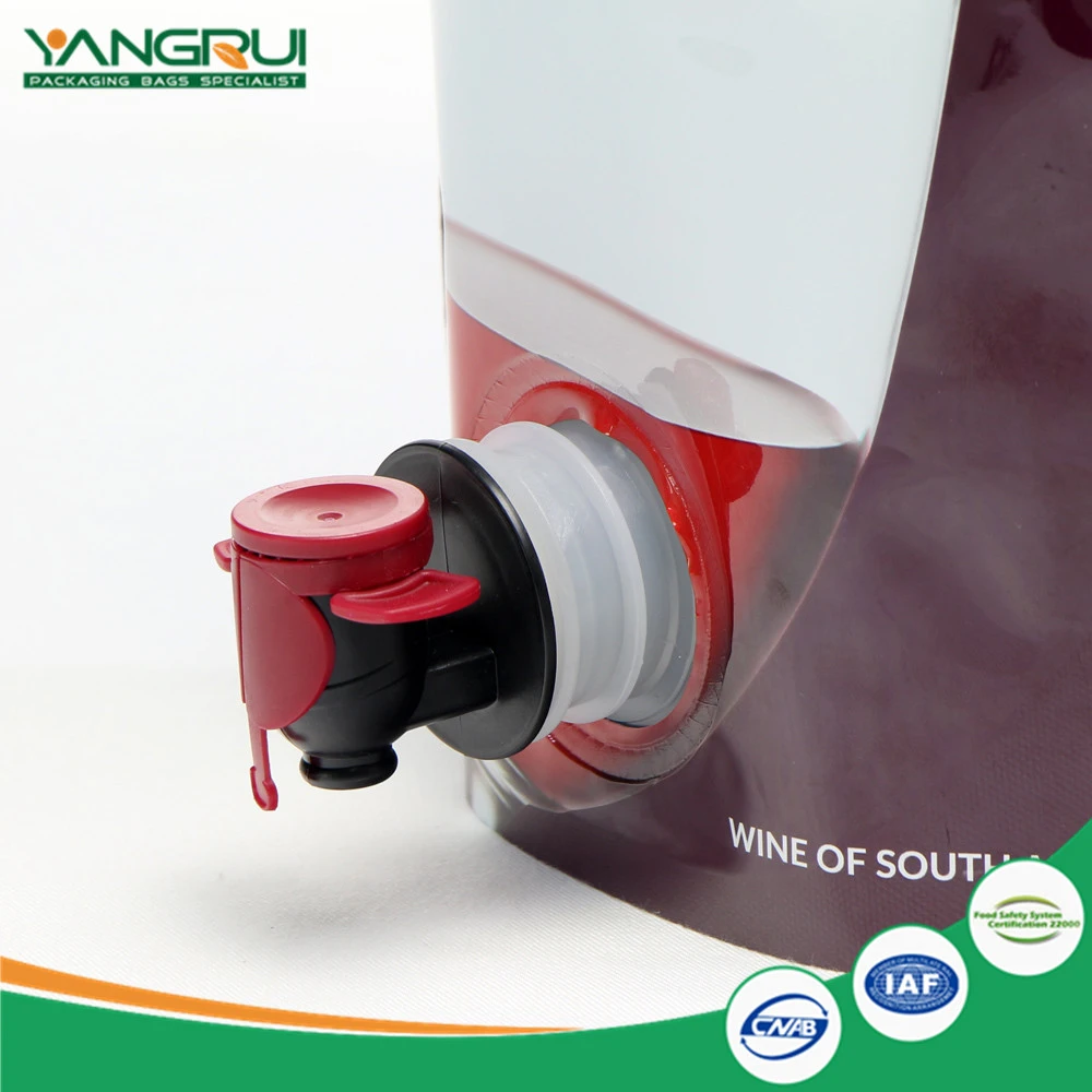 Cov Hnab Txhuam Hnab Txhuas Hnab Aluninum Spout Bag Aluninum Foil Wine Bag