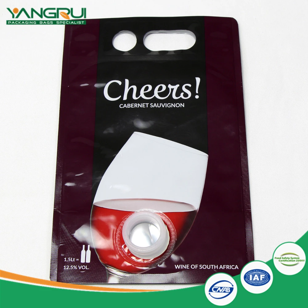 Cov Hnab Txhuam Hnab Txhuas Hnab Aluninum Spout Bag Aluninum Foil Wine Bag