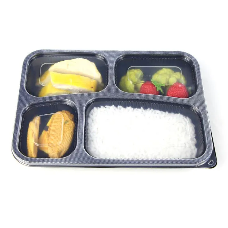 Corona Food Container Plastic Box 4 Compartment Indispensable Part of Peb Lub Neej