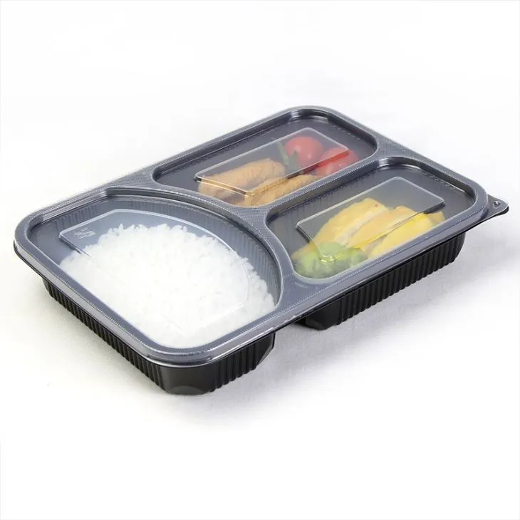 Microwave Safe Disposable 3 Compartment Lunch Box