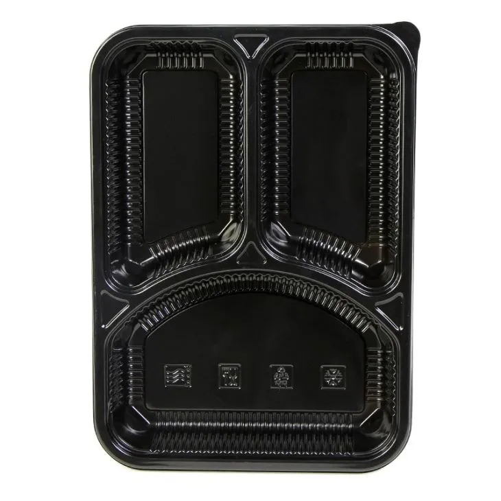 Microwave Safe Disposable 3 Compartment Lunch Box