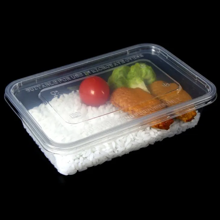 PP Disposable Plastic Food Container Clear Plastic Meal Prep Containers