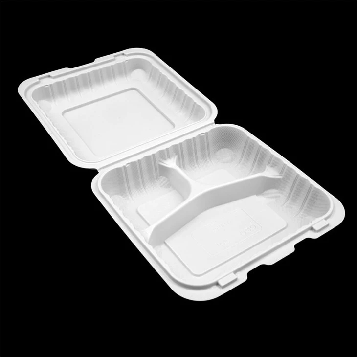 Factory Price Black Square Hinged Lid Plastic Take Out Food Packaging Fried Chicken Boxes Food Container For Deli Shop