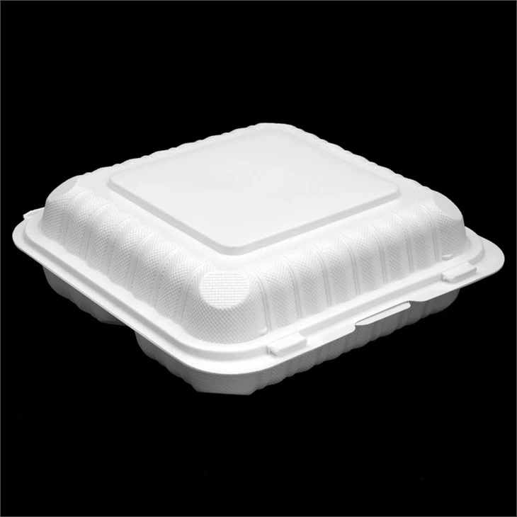 Factory Price Black Square Hinged Lid Plastic Take Out Food Packaging Fried Chicken Boxes Food Container For Deli Shop