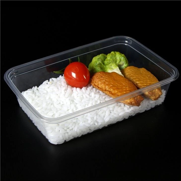 High Quality Transparent Disposable Takeaway Plastic Lunch Box Microwave PP Food Container With Lid