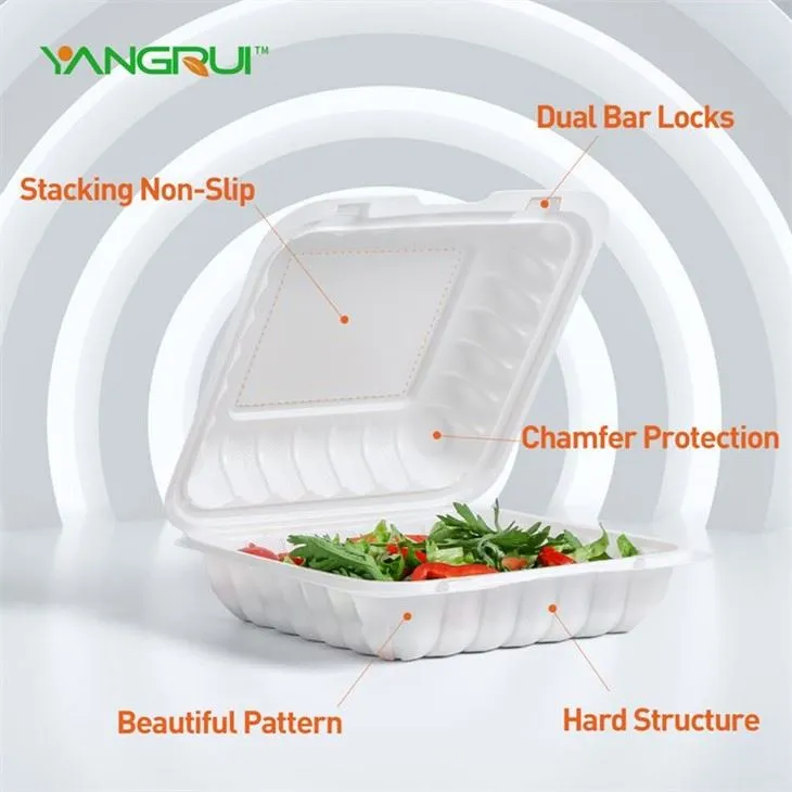 Hinged Microwaveable Food Containers
