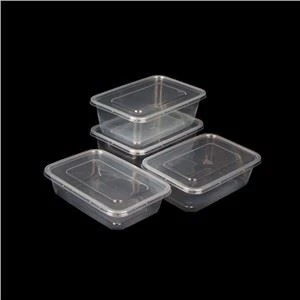 Zoo Zoo Microwave Transparent Pluas Noj Prep Yas Disposable Bento Lunch Box Tshem Tawm Cov Khoom Noj Ceev Nrog Lub hau