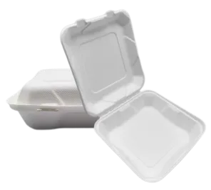 8 '' Bagasse Mus Rau Cov Thawv Khoom Noj