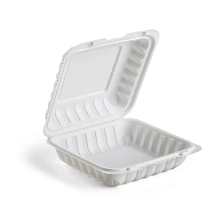 Clamshell 9x9 MFPP Hinged Food Container