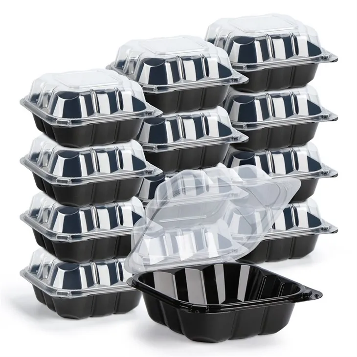 Disposable Bento Tshem Tawm Hinged Thawv