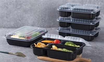 Rectangular Food Containers Takeout Fast Food Ntim Box Microwave Safe Takeawa...
