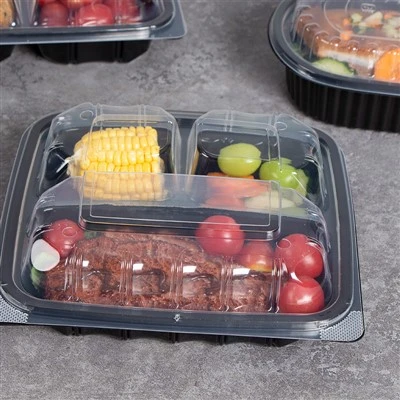 9x9 '' Clamshell To Go Boxes Hinged Lid