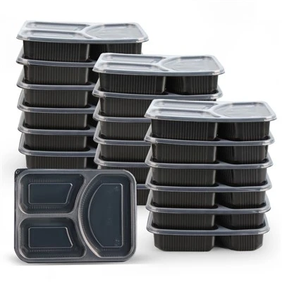 Disposable Bento Boxes 3 Comparments